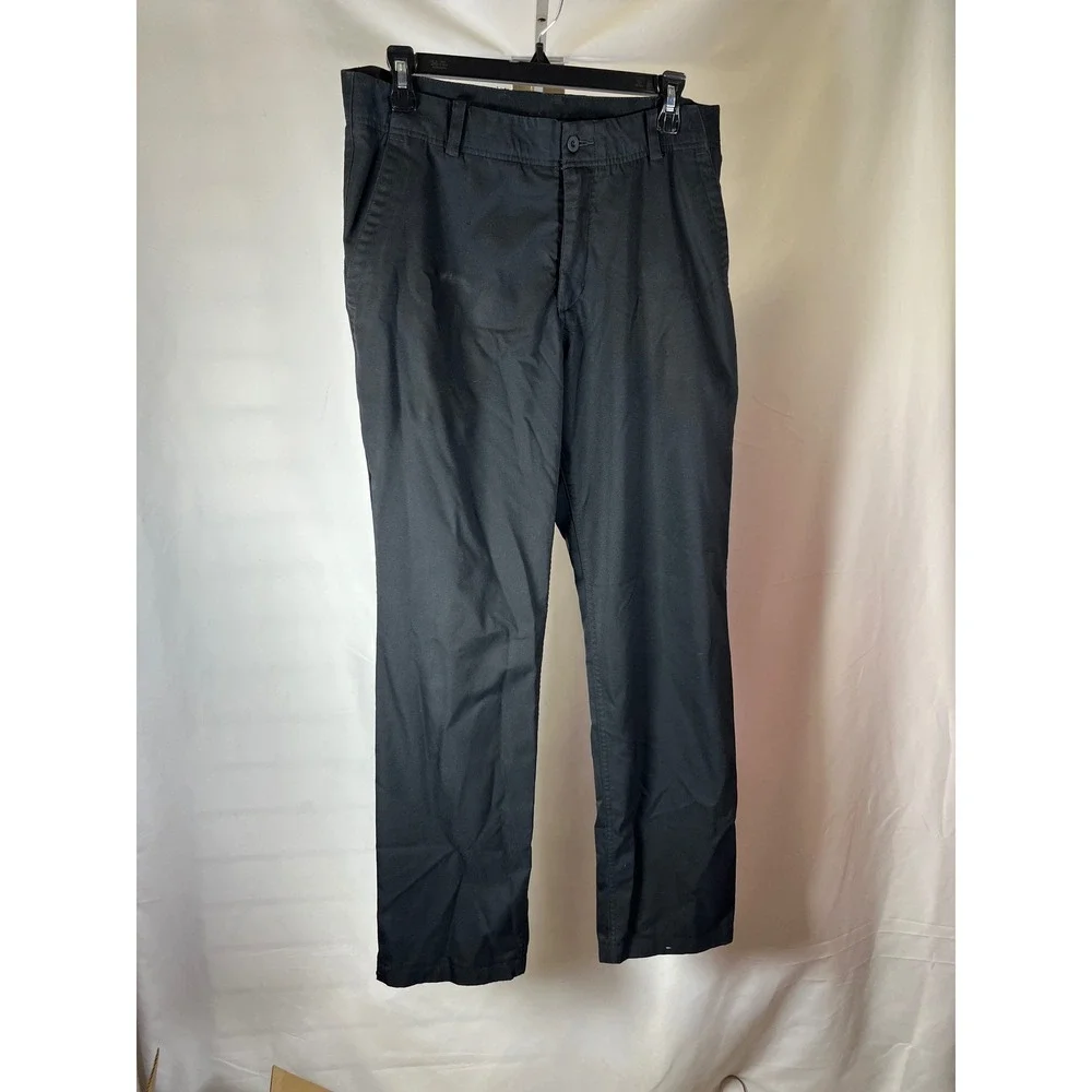 Nike‎ Golf Dri-FIT Flat Front Pants Mens 32x32 Black Straight Leg Trousers